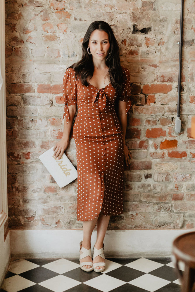 PRETTY JULIA POLKA DOT DRESS – Honeybee Bride